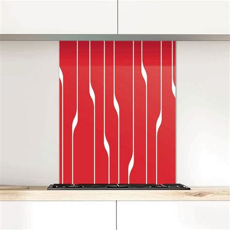 G92 Art Nouveau Glass Splashback Poppy