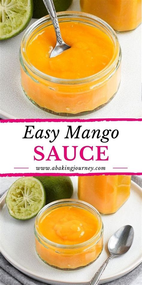 Easy Mango Sauce | Mango sauce recipe, Mango sauce, Mango coulis