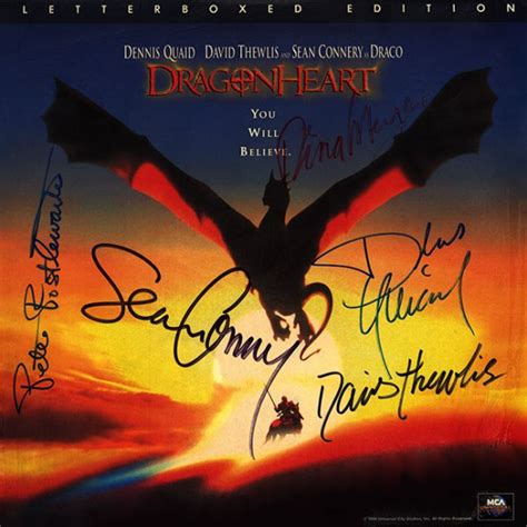 Dragonheart Cast Signed Movie Laserdisc Album - Artist signed collectibles and gifts