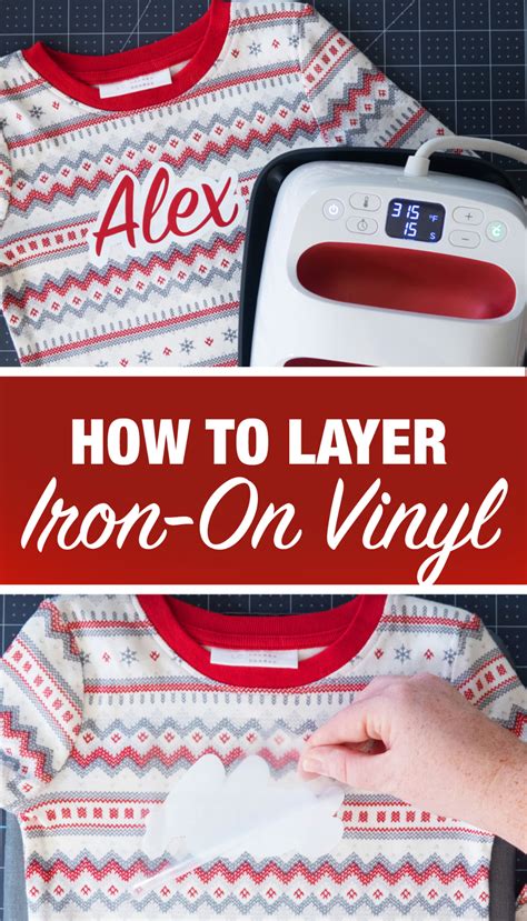 Step by step tutorial on how to layer iron on vinyl with your Cricut or Silhouette. Vinyl Crafts ...