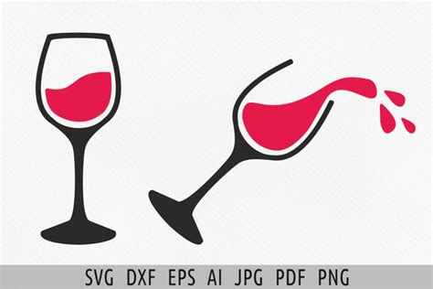 Wine Glass Svg Silhouette Shadow Svg Cut File Dxf Cricut Decal Shape | The Best Porn Website