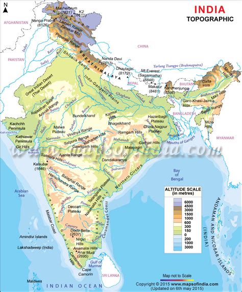 topographic-map-of-india | DPS TAPI CLASS 6A