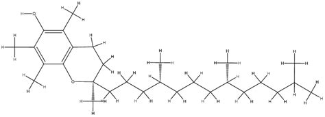 The molecular structure of vitamin E. | Download Scientific Diagram