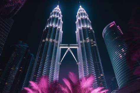 Premium Photo | A view of the petronas towers in kuala lumpur.