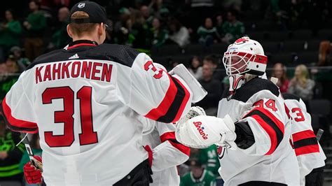 Jake Allen Shines in Debut as New Jersey Devils Defeat Dallas Stars ...