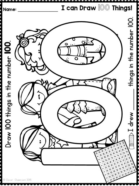 Free 100th day of school printable | 100th day of school crafts, 100 days of school, The 100