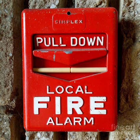 Simplex fire alarm pull station Photograph by Ben Schumin - Fine Art America