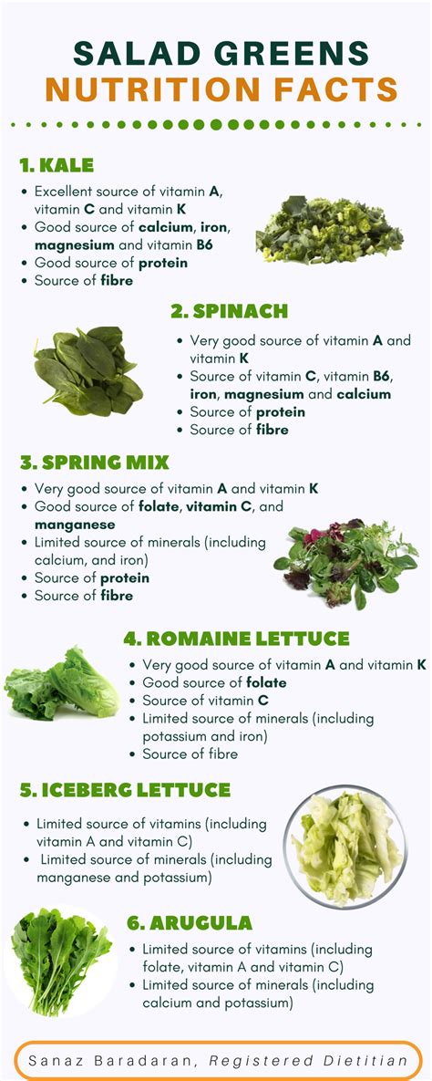 Salad Greens Nutrition Facts - Online Nutrition Advice