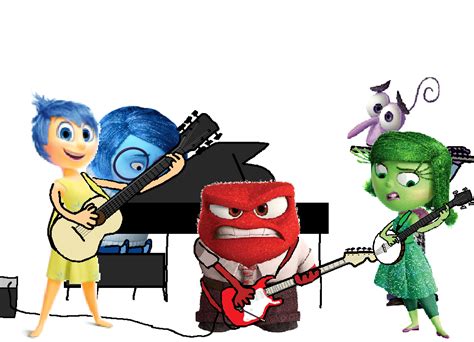 Inside Out Characters Playing Musical Instruments by joebarnesandbanjo on DeviantArt