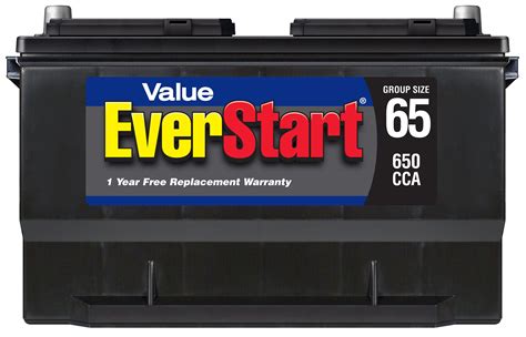 EverStart Value Lead Acid Automotive Battery, Group Size 65 (12 Volts ...