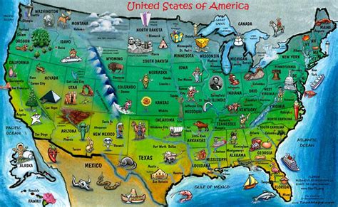 Usa Attractions Map