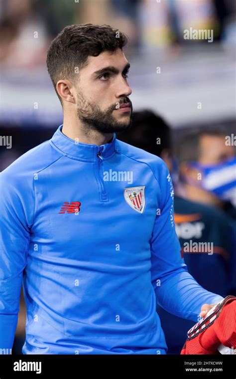 BARCELONA - OCT 26: Unai Nunez on the bench at the La Liga match between RCD Espanyol and ...