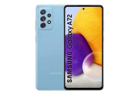 Samsung Galaxy A72 5G Awesome Blue 128GB 6GB RAM Gsm Unlocked Phone Qualcomm SM7225 Snapdragon ...