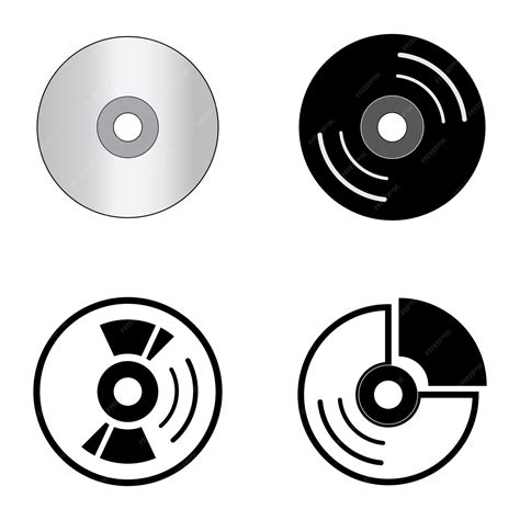 Premium Vector | Disc icon logo vector design template