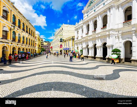 Senado Square in Macau, China Stock Photo - Alamy