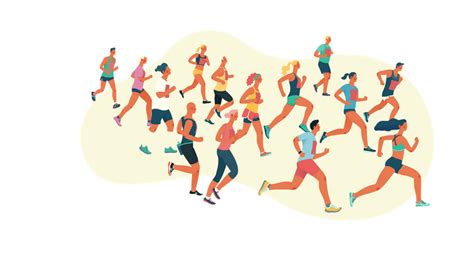 Best Premium Marathon runner Illustration download in PNG & Vector format