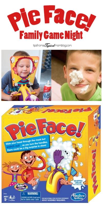 Pie Face Game~ Another fun game for family game night!