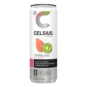 CELSIUS Sparkling Kiwi Guava Fitness Drink, Zero Sugar, 12 OZ ...