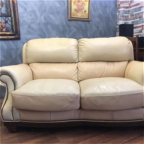 Cream Leather Sofas for sale in UK | 60 used Cream Leather Sofas