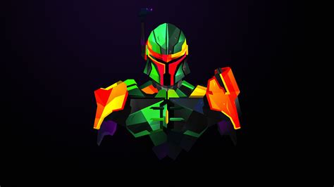 Boba Fett Star Wars Art Wallpaper, HD Minimalist 4K Wallpapers, Images and Background ...