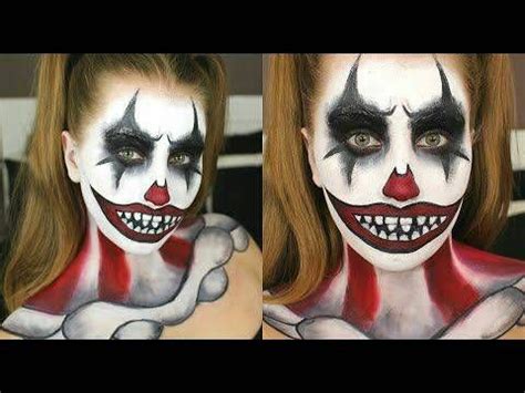 Scary Clown Halloween Makeup Ideas!!! Holidays | Ansiktsmålning, Clown, Hår och skönhet