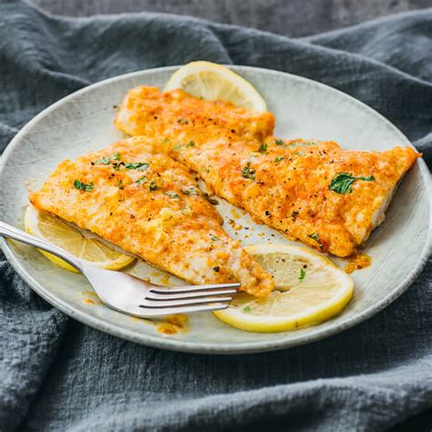 Lemon Baked Cod with Parmesan Cheese - Savory Tooth