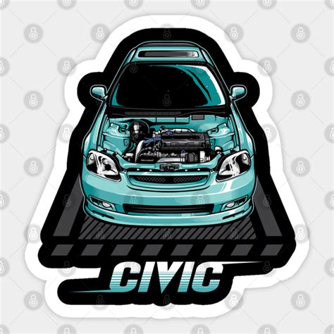 Honda Civic - Honda Civic - Sticker | TeePublic