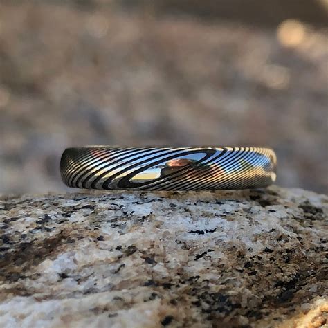 Damascus Steel Ring Damascus Ring Custom Wedding Bands | Etsy