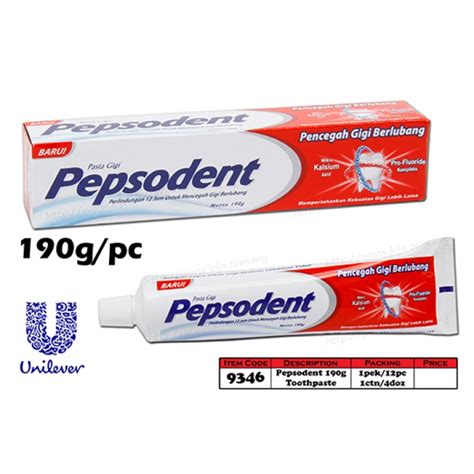 9346 Pepsodent Toothpaste 190g