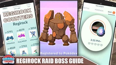 TOP SHINY *REGIROCK* COUNTERS, 100 IVs, BEST MOVES + RAID GUIDE FOR THE ...