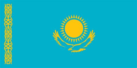 The Kazakhstan flag and its description