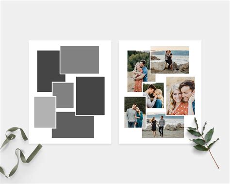 Collage Template Photoshop Photo Collage Frame Collage - Etsy India