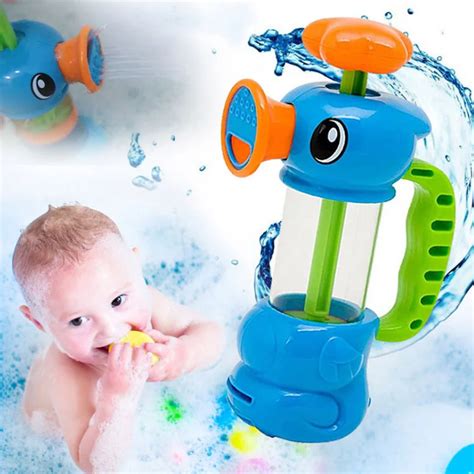 Aliexpress.com : Buy Cute Baby Bath Water Toys Seahorse Pumping ...