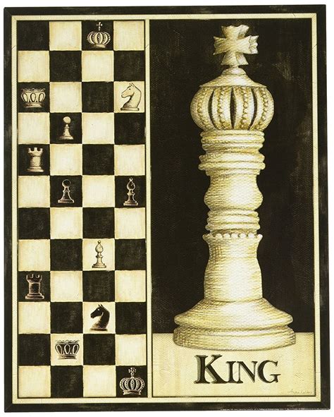 Amazon.com: WallsThatSpeak 4 Classic Chess Pieces Art Prints Bishop Knight Game Room, 8 by 10 ...