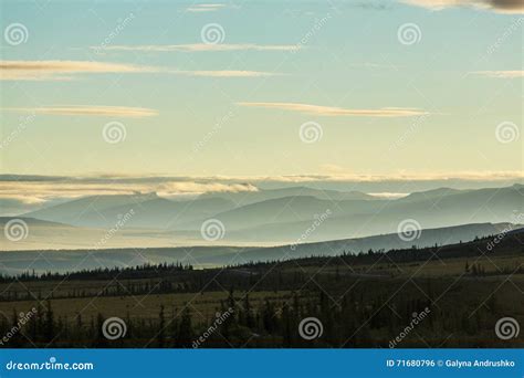 Polar tundra stock photo. Image of north, mountain, scenic - 71680796