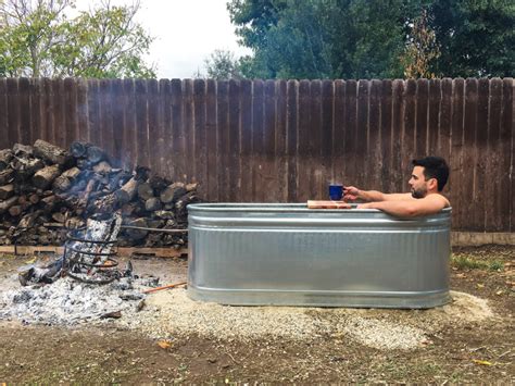 Stock Tank Hot Tub - DIY Wood-Fired Backyard Hot Tub