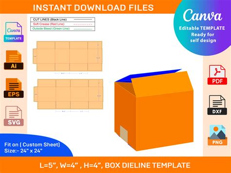 Regular Slotted Container or RSC Box Graphic by DesignConcept ...