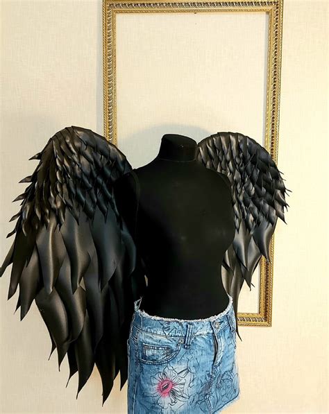 Black Gothic Wings Angel Wings Costume Victoria Secret Wings | Etsy