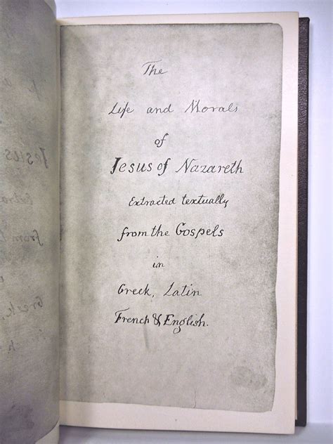 Thomas Jefferson Bible (First Edition) 1904 | rose-city-books