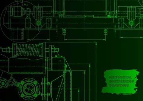 Sketch. Vector engineering illustration. Computer aided design systems ...