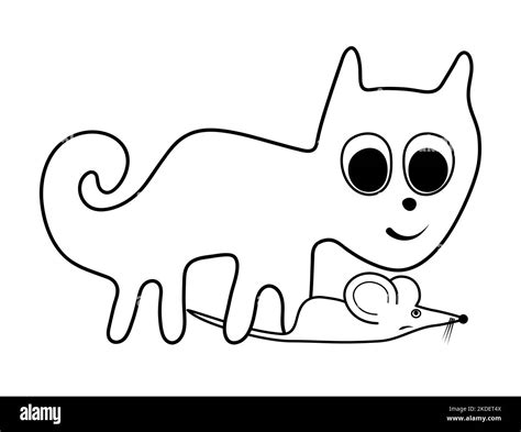 Cat and mouse - a paraphrase of the famous geoglyph The Cat from Nazca ...