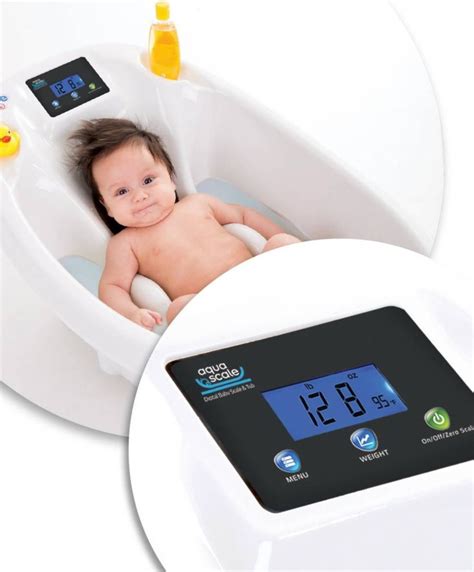 Aquascale 3-in-1 Baby Bath with Digital Scales and Thermometer - White ...