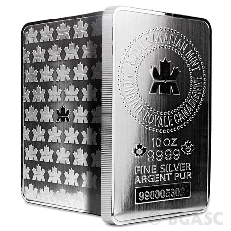 Buy Mint Sealed Monster Box of 10 oz Royal Canadian Mint RCM Silver Bars .9999 Fine (50 Bars ...