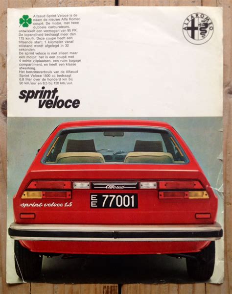 Alfa Romeo Sprint Veloce 1.5 - brochure (1979) Alfa Romeo 155, Alfa Romeo Logo, Alfa Romeo Cars ...