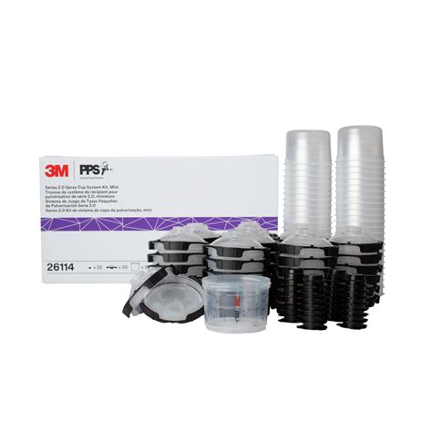 3M PPS Series 2.0 Spray Cup System Kit – Mini 200 ml (6.8 oz.) Disposa ...