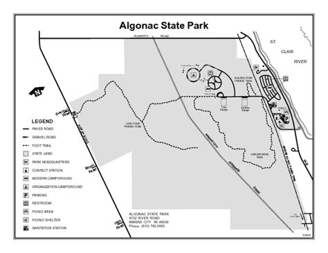 Algonac State Park Michigan Site Map - Algonac State Park Michigan • mappery