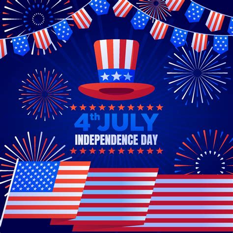 Independence day fireworks Concept 2381831 Vector Art at Vecteezy