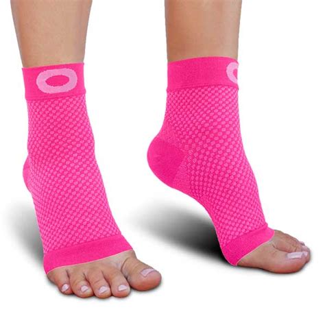 Plantar Fasciitis Socks - Pink - Crucial Compression