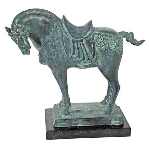 100% BRONZE Chinese Horse Tang Dynasty (618-907) Sculpture Statue ...