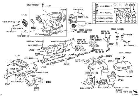 2008 Lexus Gasket, intake manifold to head, no. 1. Spec, california, usa - 1717720020 - Genuine ...